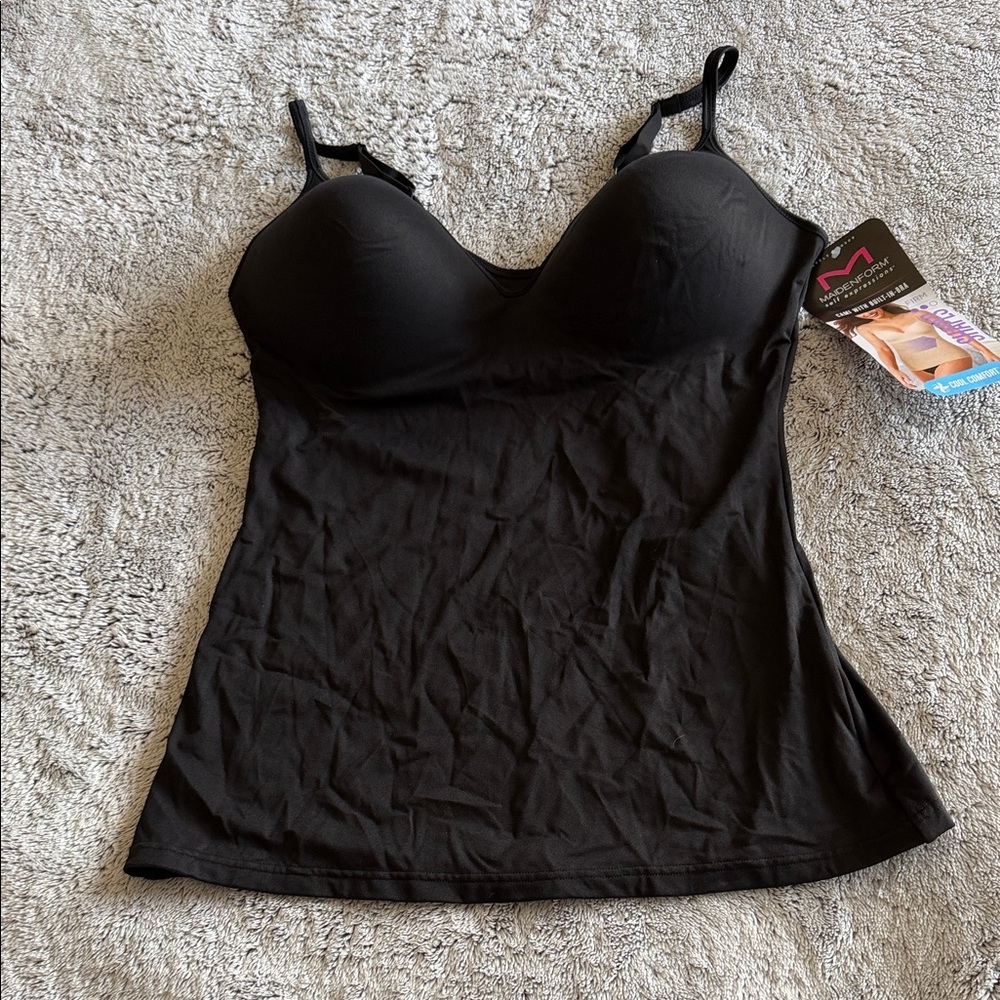 Maidenform Black Shapewear Camisole with Padded Cups